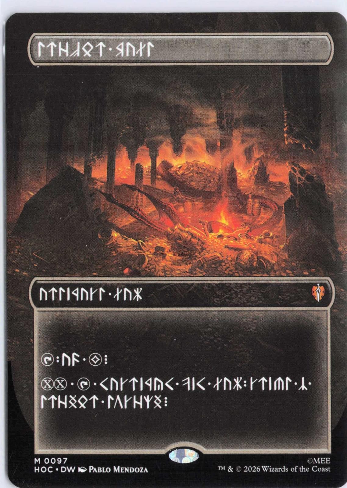 Treasure Vault (Borderless) (Dwarvish) 97 The Hobbit: Eternal-Legal HOC MTG NM