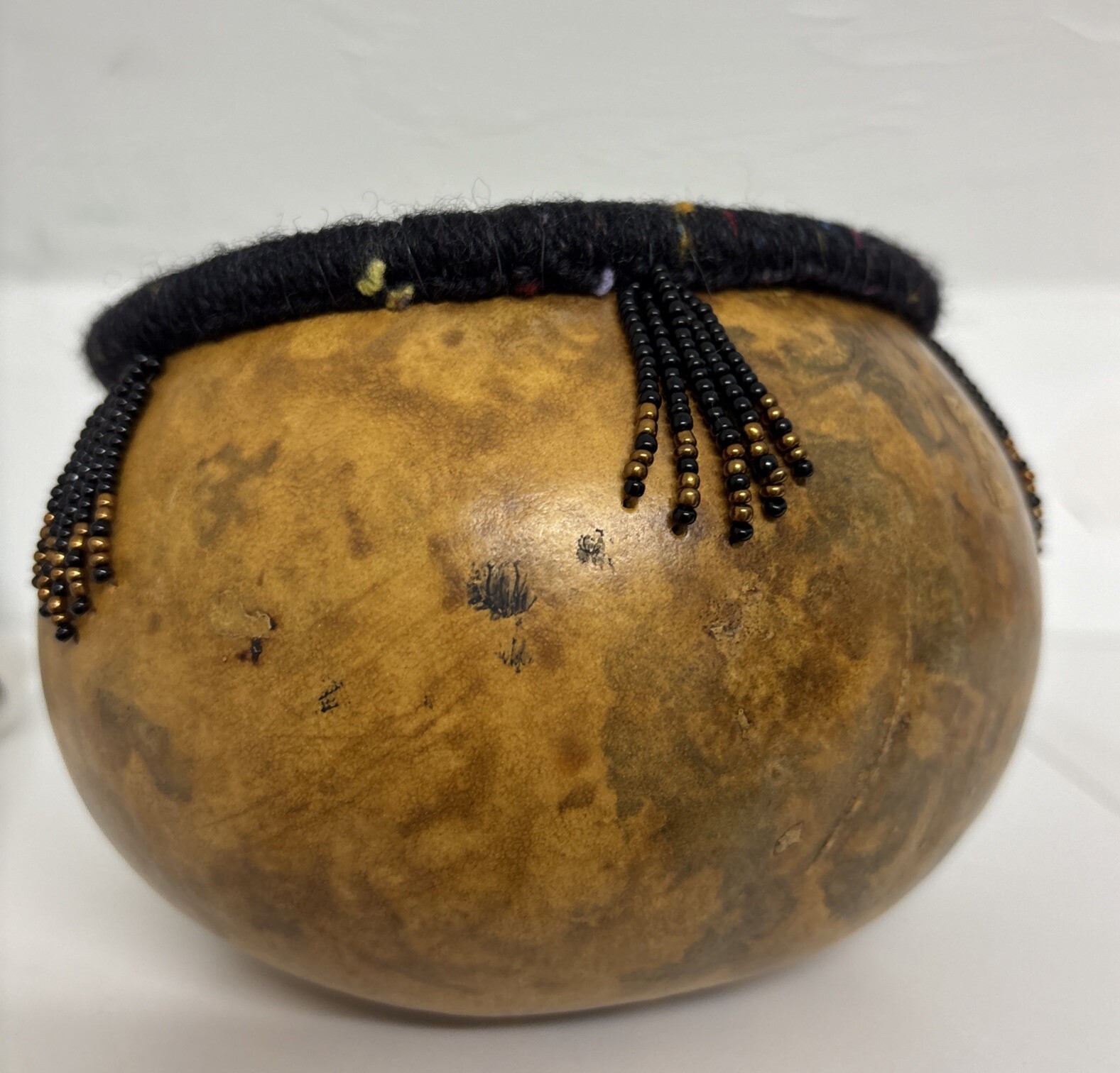 Decorative Beaded Gourd
