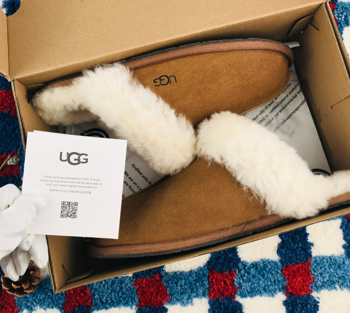 UGG Women's Scuffette II Suede Chestnut Slippers,Woolen Warm Slippers(Authentic) UGG Women's Scuffette II Suede Chestnut Slippers,Woolen Warm Slippers(Authentic)