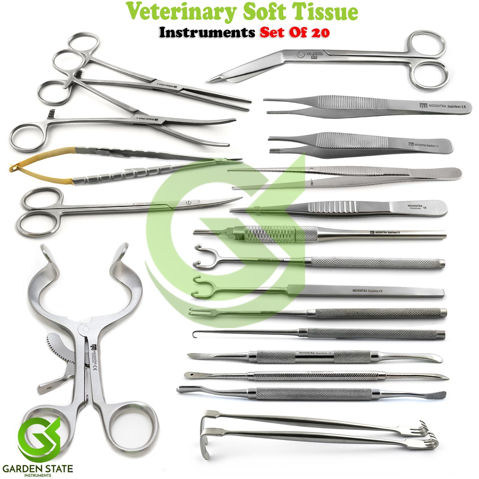 Veterinary Soft Tissue Surgery Kit Spay Neuter Micro Surgery Instruments Set