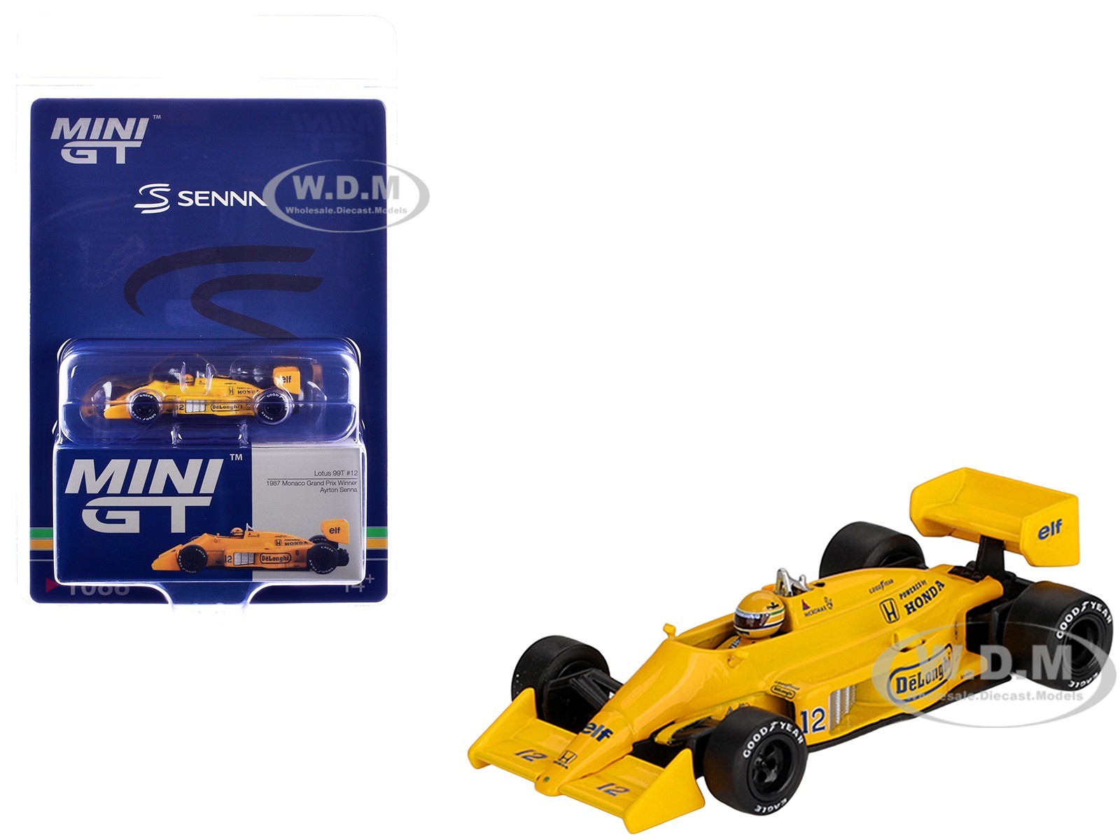 LOTUS 99T #12 SENNA WINNER F1 MONACO GP (1987) 1/64 BY MINI GT MGT01088 LOTUS 99T #12 SENNA WINNER F1 MONACO GP (1987) 1/64 BY MINI GT MGT01088