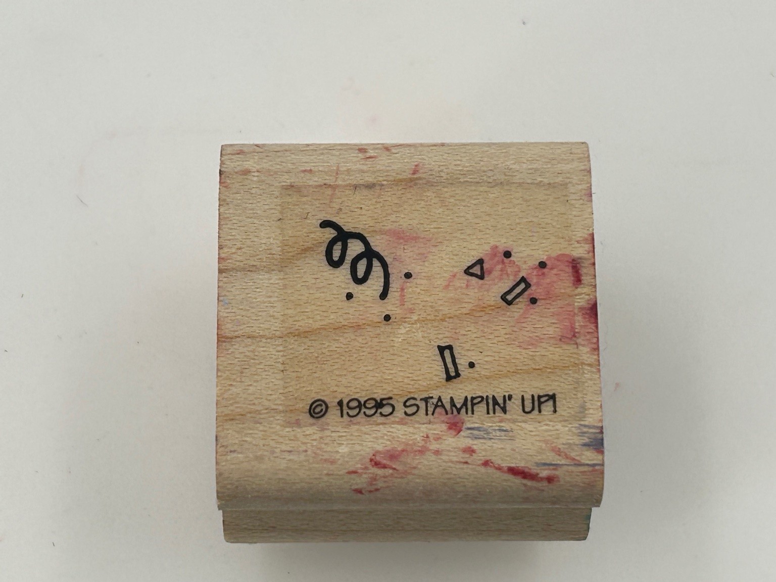 Stampin' Up 1995 Confetti Swirl Card Stamp Celebration Party