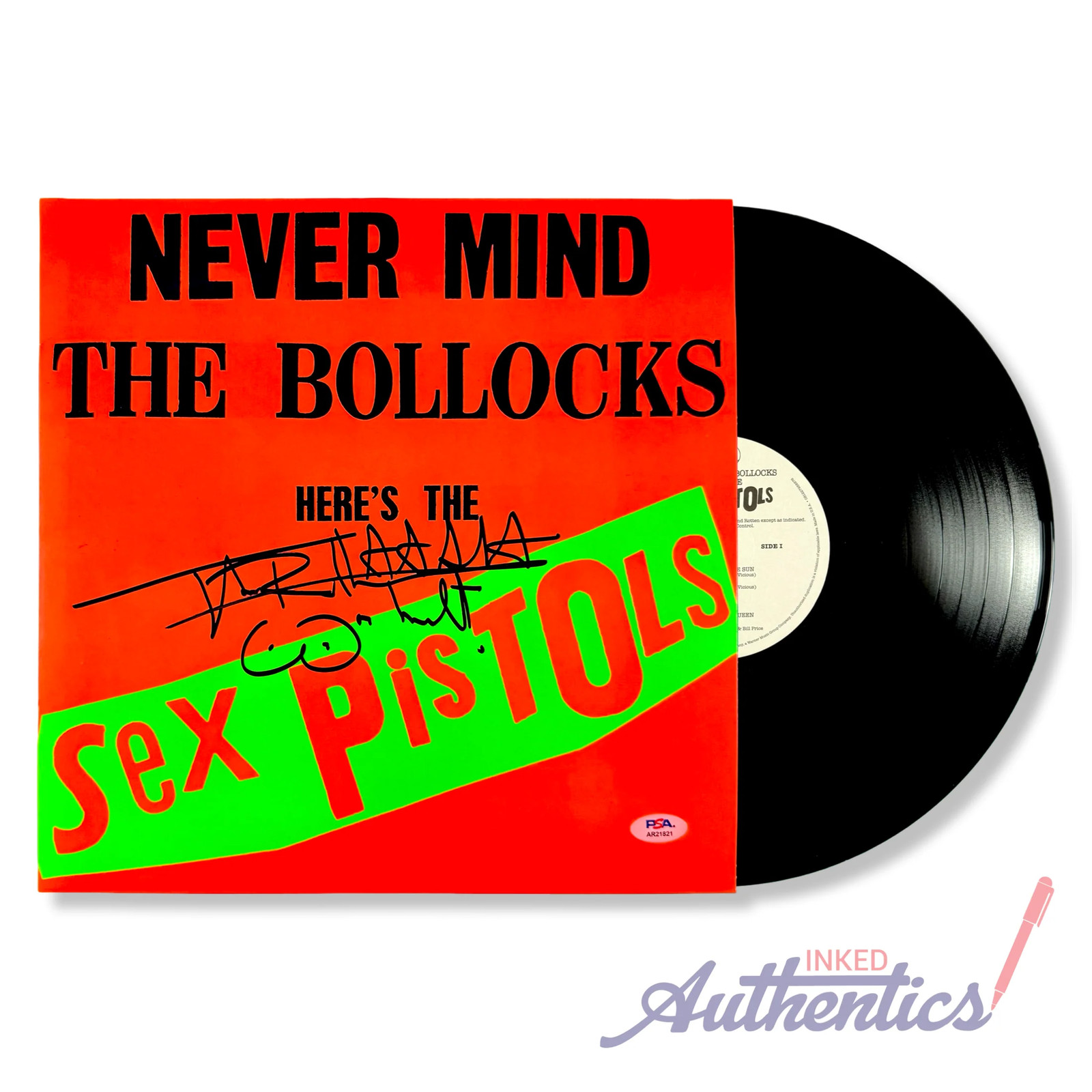 Johnny Rotten Signed Autographed Vinyl LP Johnny Rotten Signed Autographed Vinyl LP
