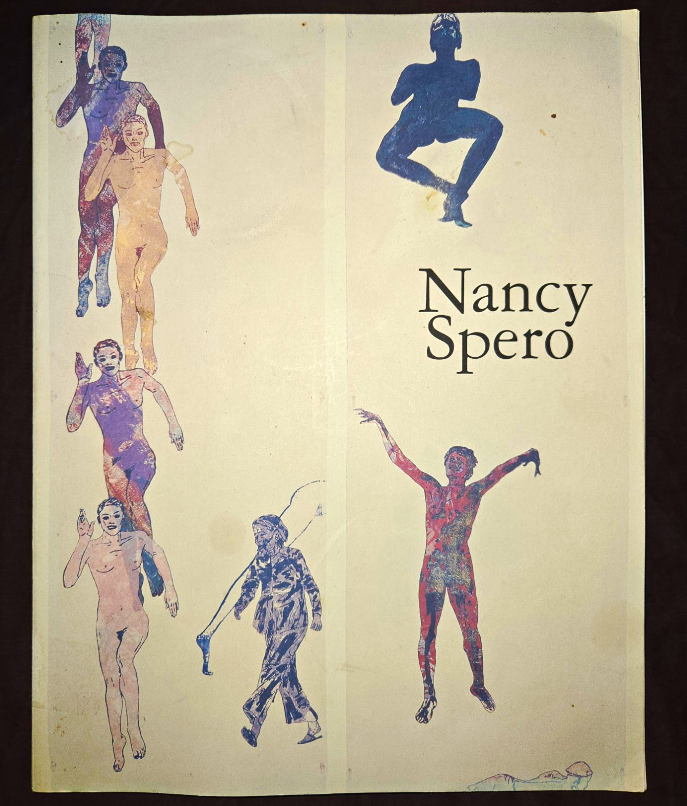 NANCY SPERO Signed Hand Stamped Art Catalog 1990  Rare Original Bookmark Insert 
