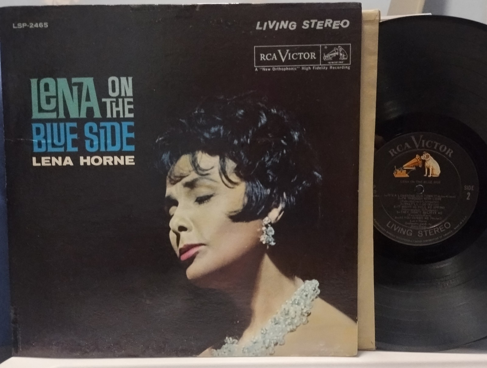 LENA HORNE Lena on the Blue Side 1962 DG RCA/VICTOR LIVING STEREO LP Marty Gold