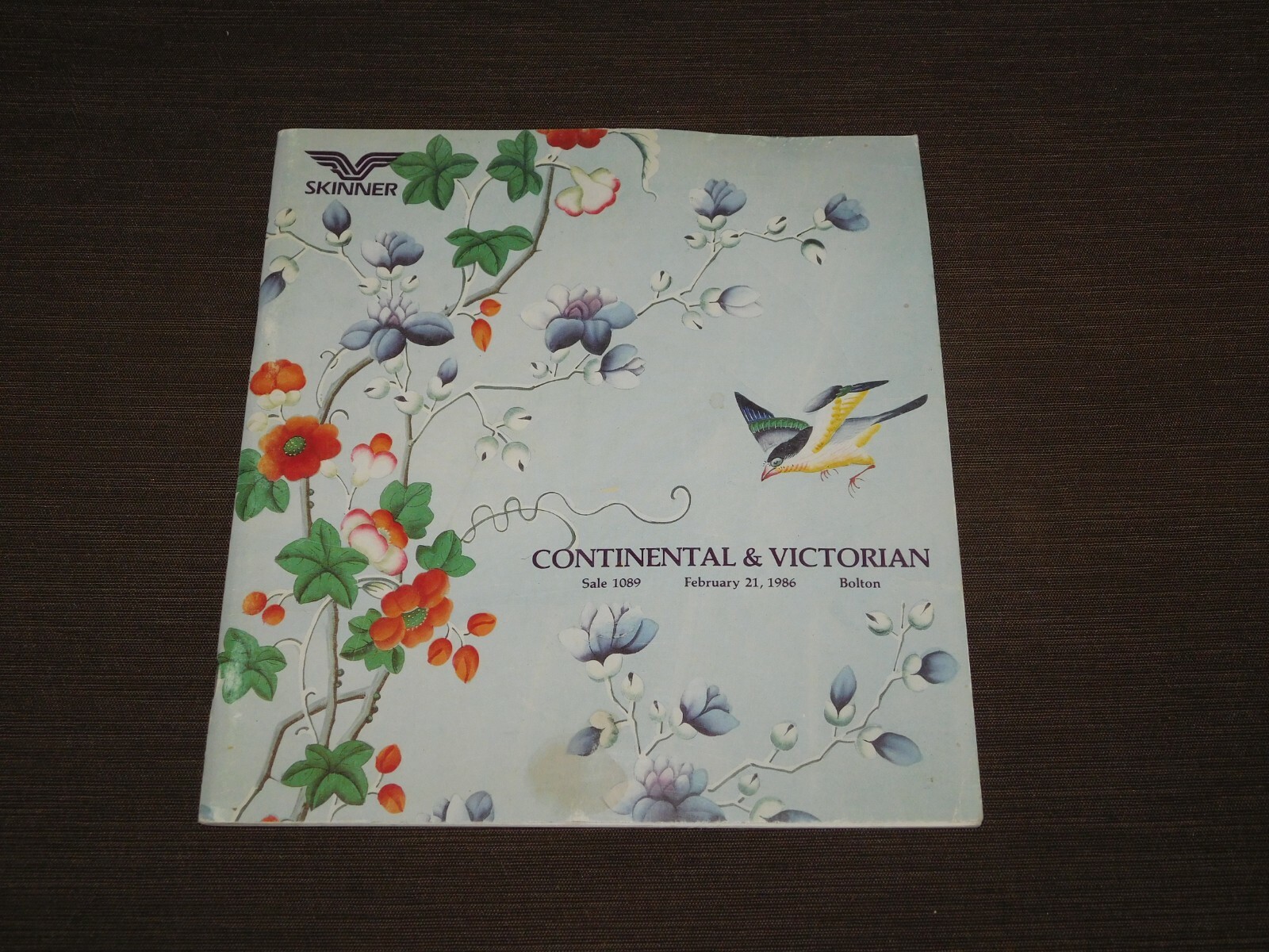 VINTAGE 1986 SKINNER CONTINENTAL & VICTORIAN BOLTON MASS AUCTION CATALOG VINTAGE 1986 SKINNER CONTINENTAL & VICTORIAN BOLTON MASS AUCTION CATALOG