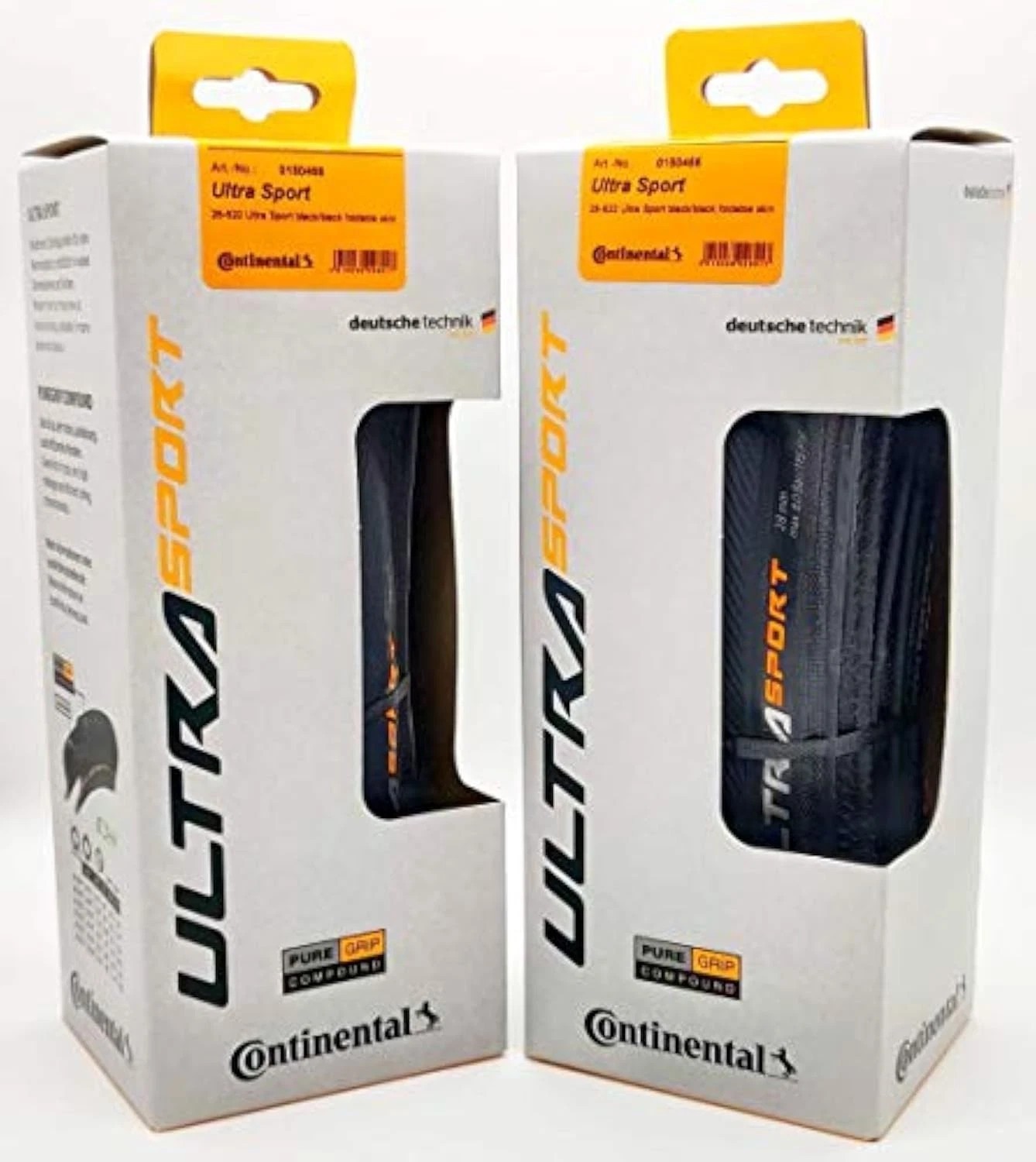 Brand New Continental Ultra Sport III 700x28 Tires Black Folding - Pair 2 Tires