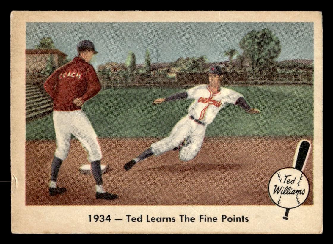 1959 Fleer Ted Williams Baseball Ted Williams #4 lower grade Boston Red Sox