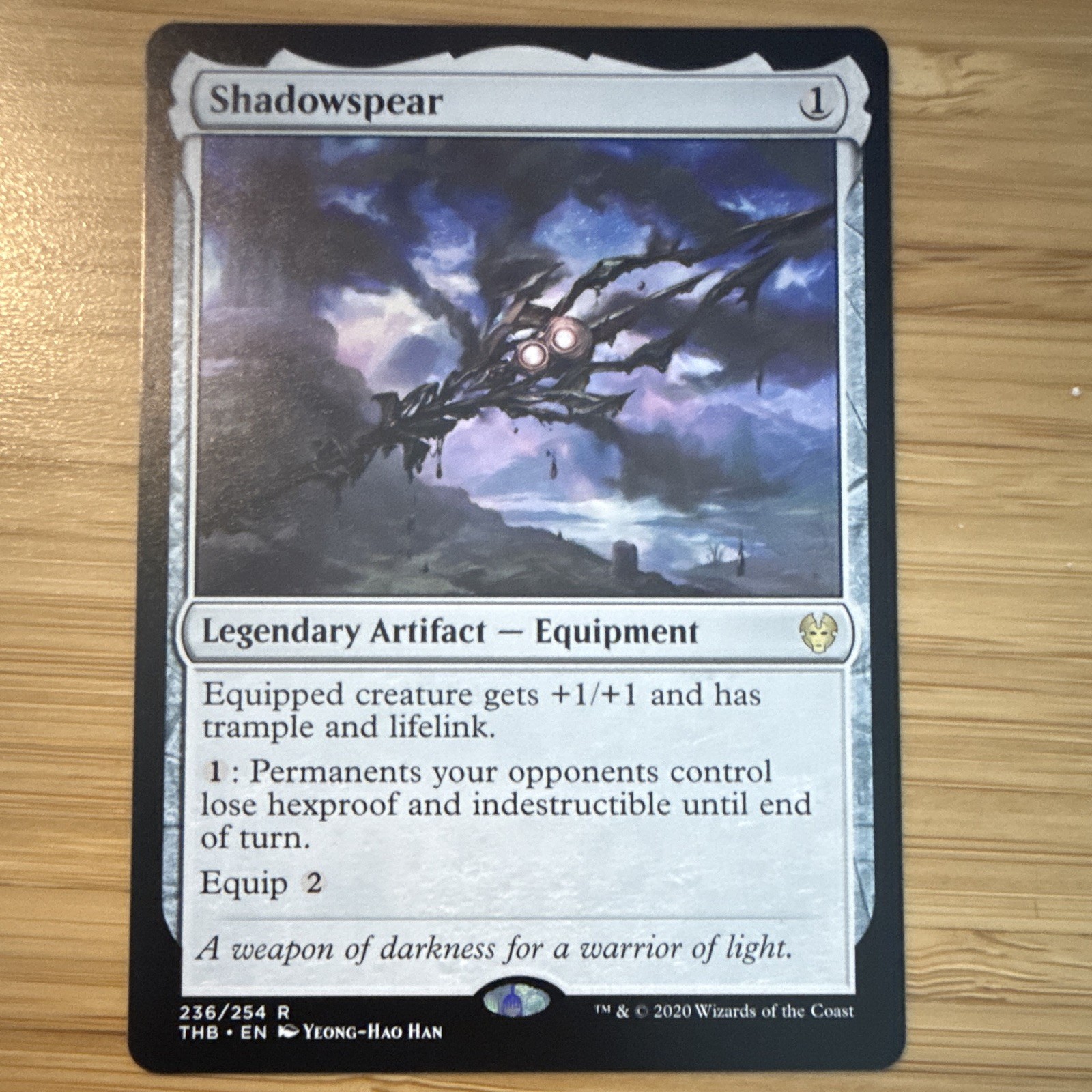 Wizards of the Coast MTG Shadowspear THB Rare EN Regular Legendary Equipment 236