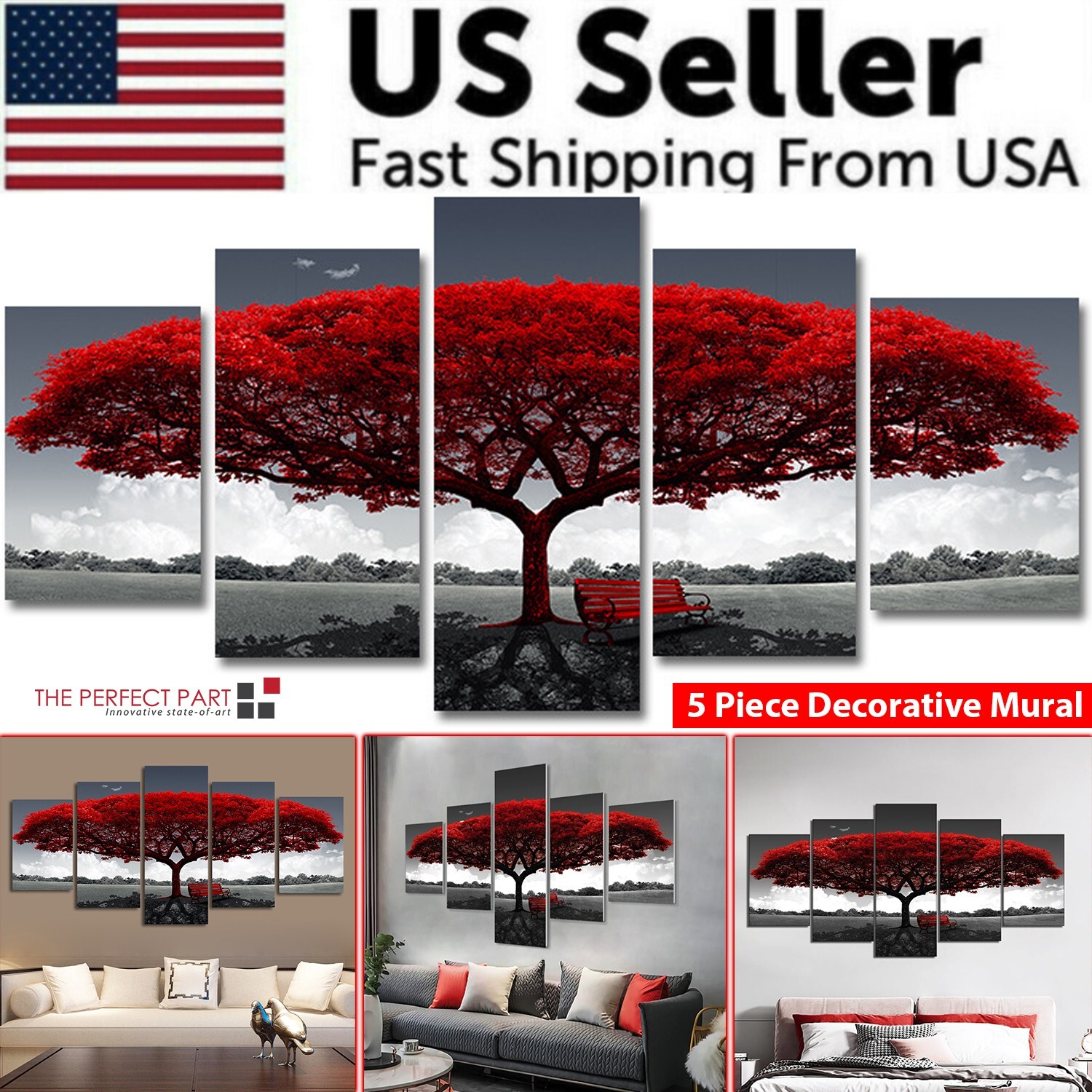 5Pcs Canvas Print Paintings Landscape Pictures Wall Art Modern Living Room Decor 5Pcs Canvas Print Paintings Landscape Pictures Wall Art Modern Living Room Decor