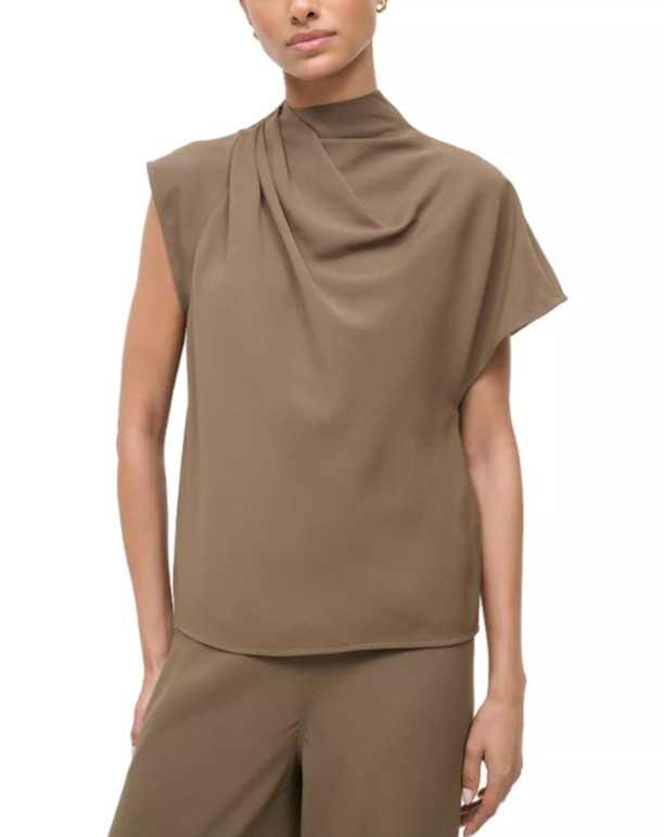 STAUD Davina Asymmetric Top MSRP $345