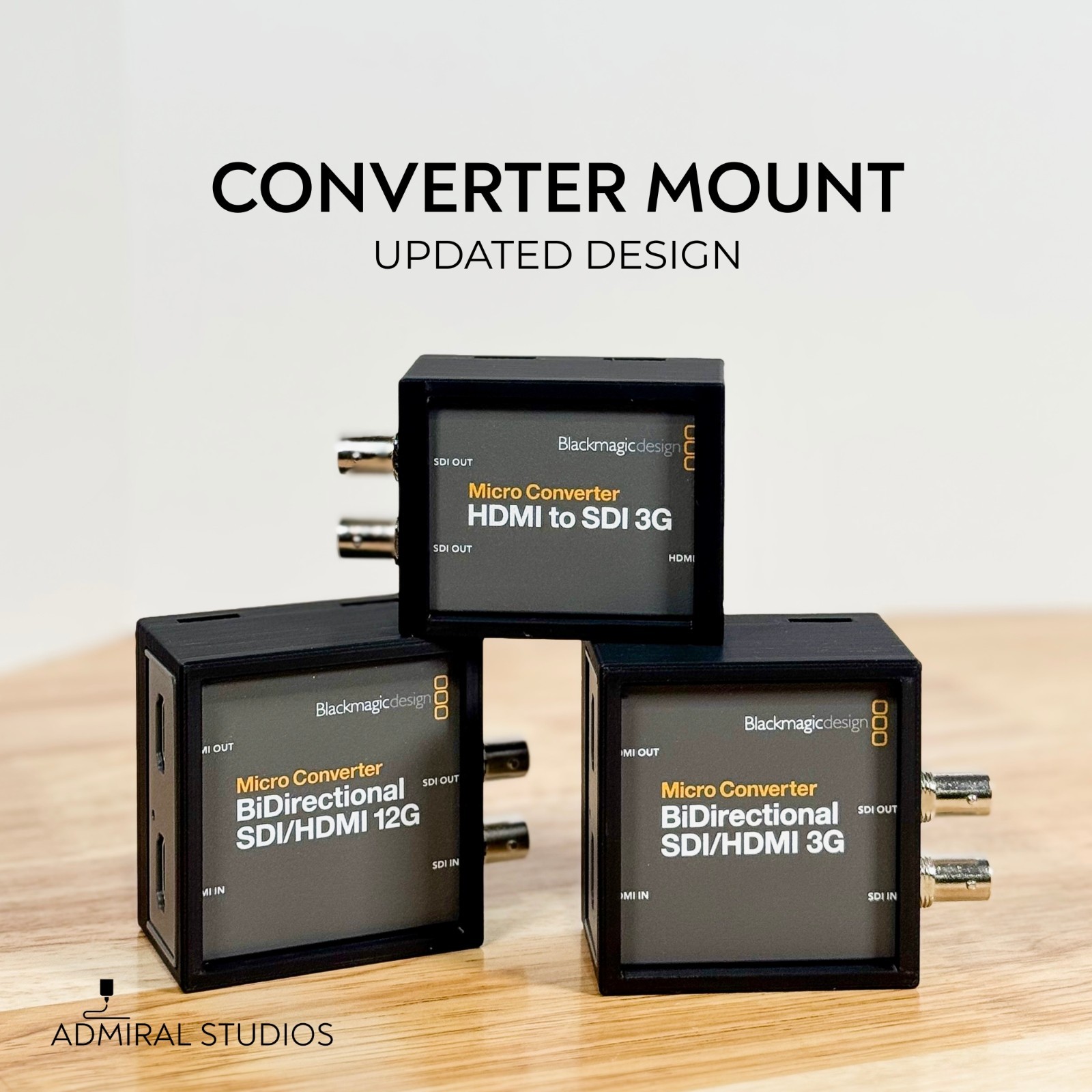 Blackmagic Design Micro Converter Mount - SDI/HDMI 3G or 12G (lot)
