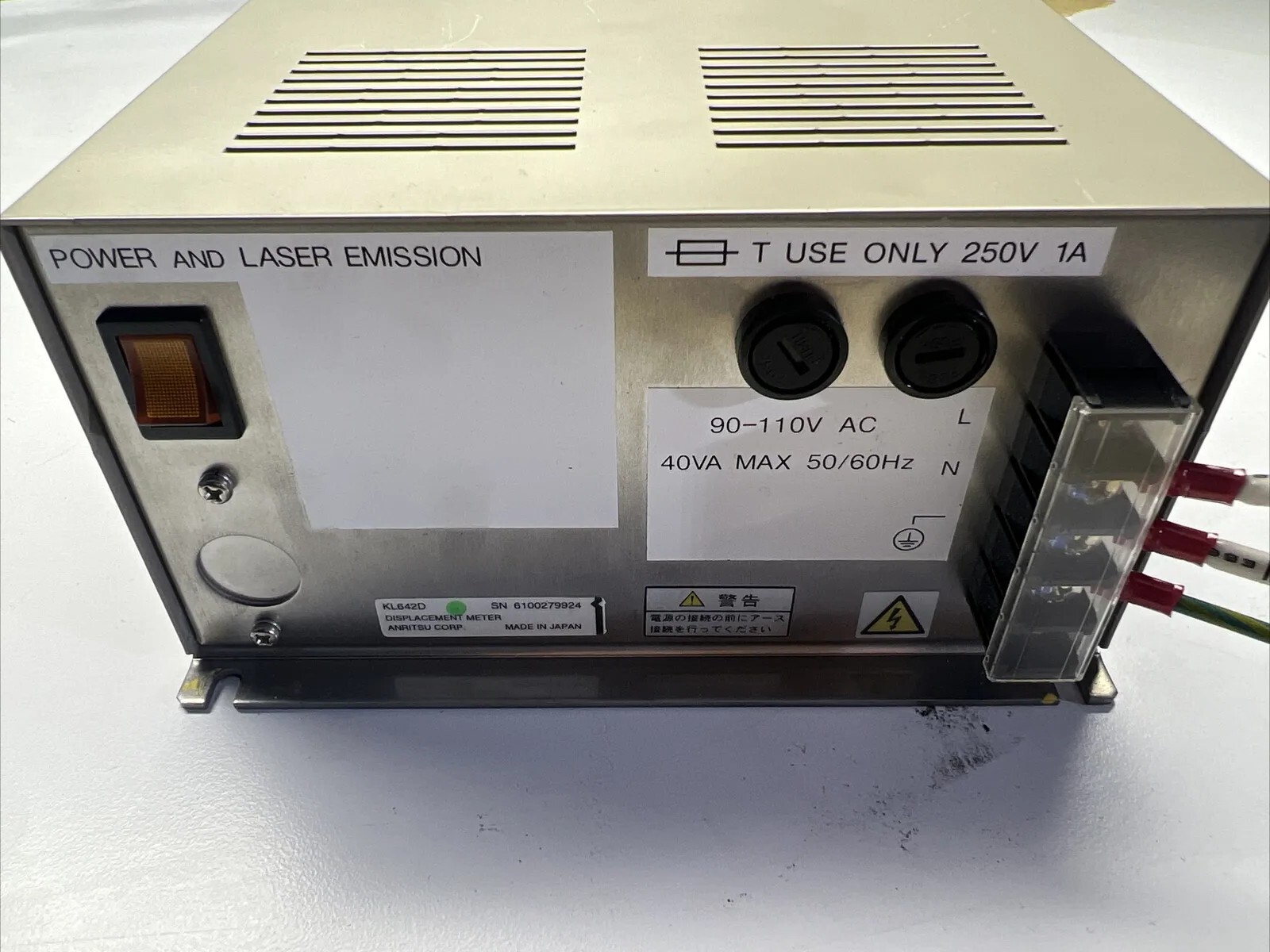 Used ANRITSU CORP KL642D Displacement Meter  with warranty & 