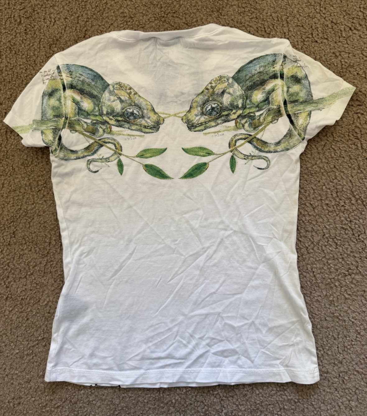 Vintage L.A.M.B Spring 2006 Gwen Stefani Tee Shirt No Doubt Y2K Chameleon