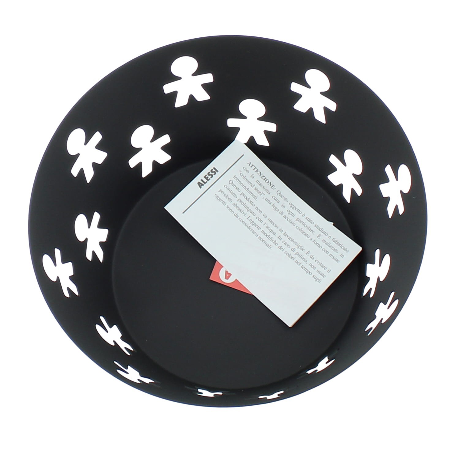 Alessi Cestino Basket AKK04 BKE Stainless Steel Black Matte Girotondo