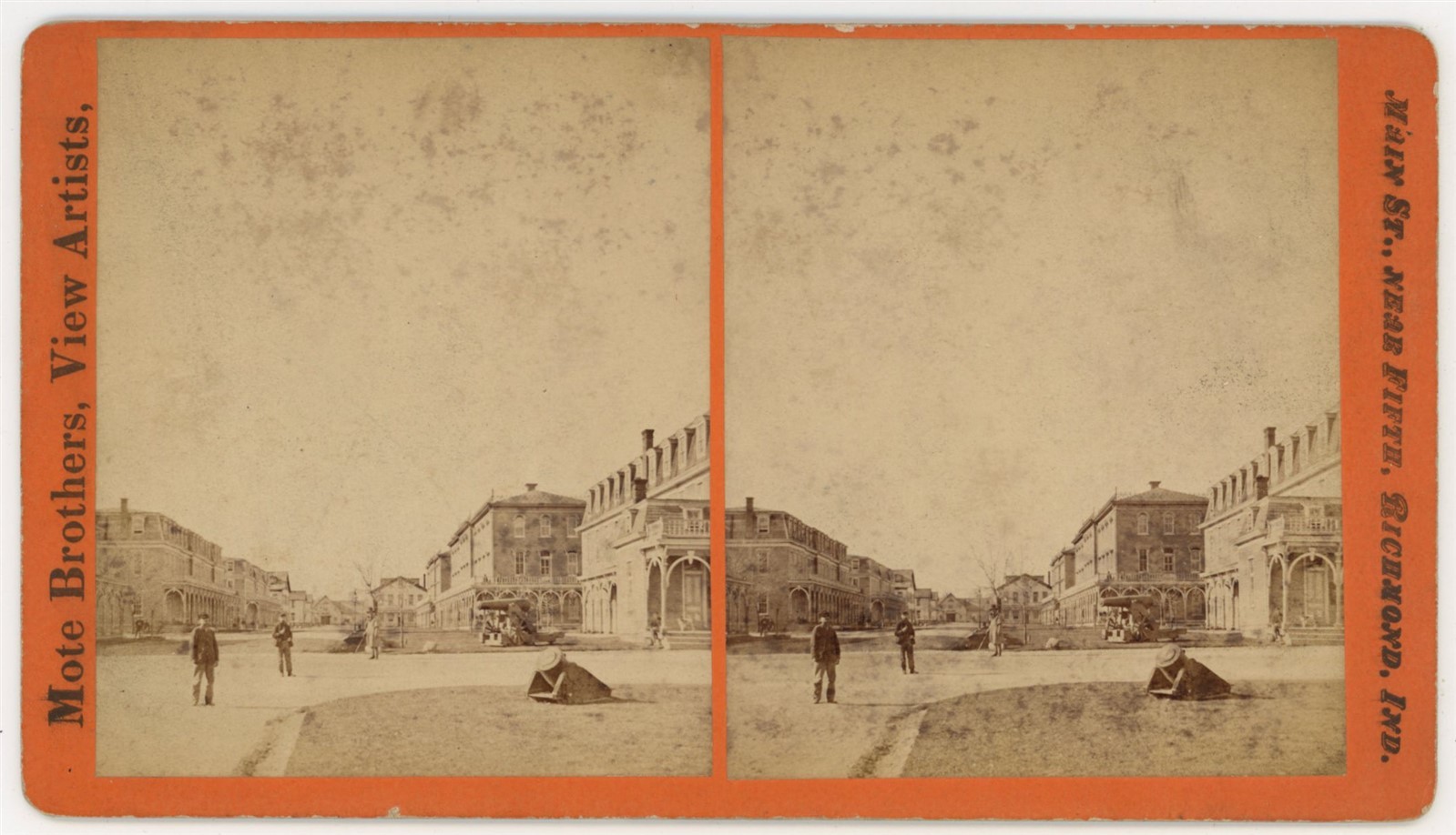 OHIO STEREOVIEW - Dayton - Soldiers Home Buildings - Mote Brothers 1880s