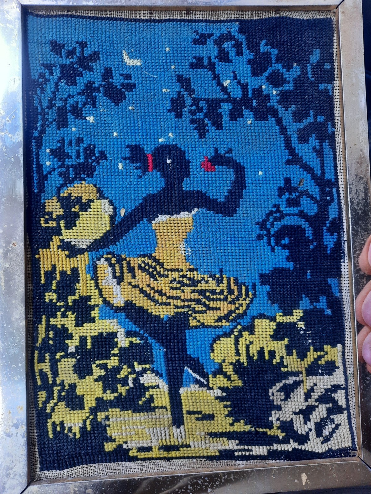 Vintage Framed Ballerina Needlepoint Wall Art Mid Century Ballet Tapestry OOAK Vintage Framed Ballerina Needlepoint Wall Art Mid Century Ballet Tapestry OOAK