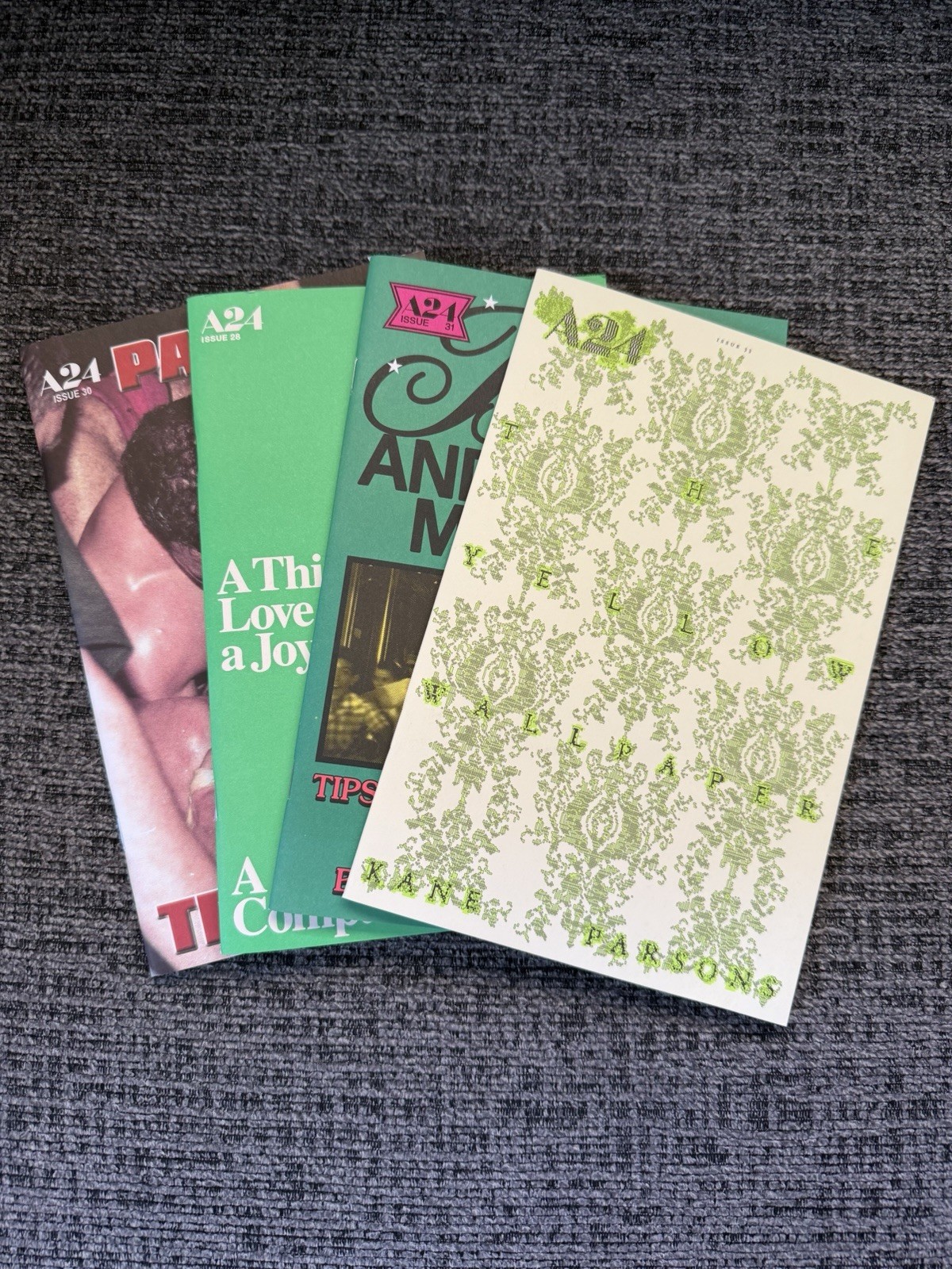 A24 Zine Lot - Issues 28, 30, 31 & 33 A24 Zine Lot - Issues 28, 30, 31 & 33