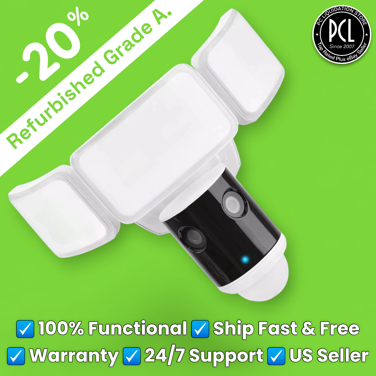 Feit Electric Smart Floodlight Dual Lens Panoramic Camera