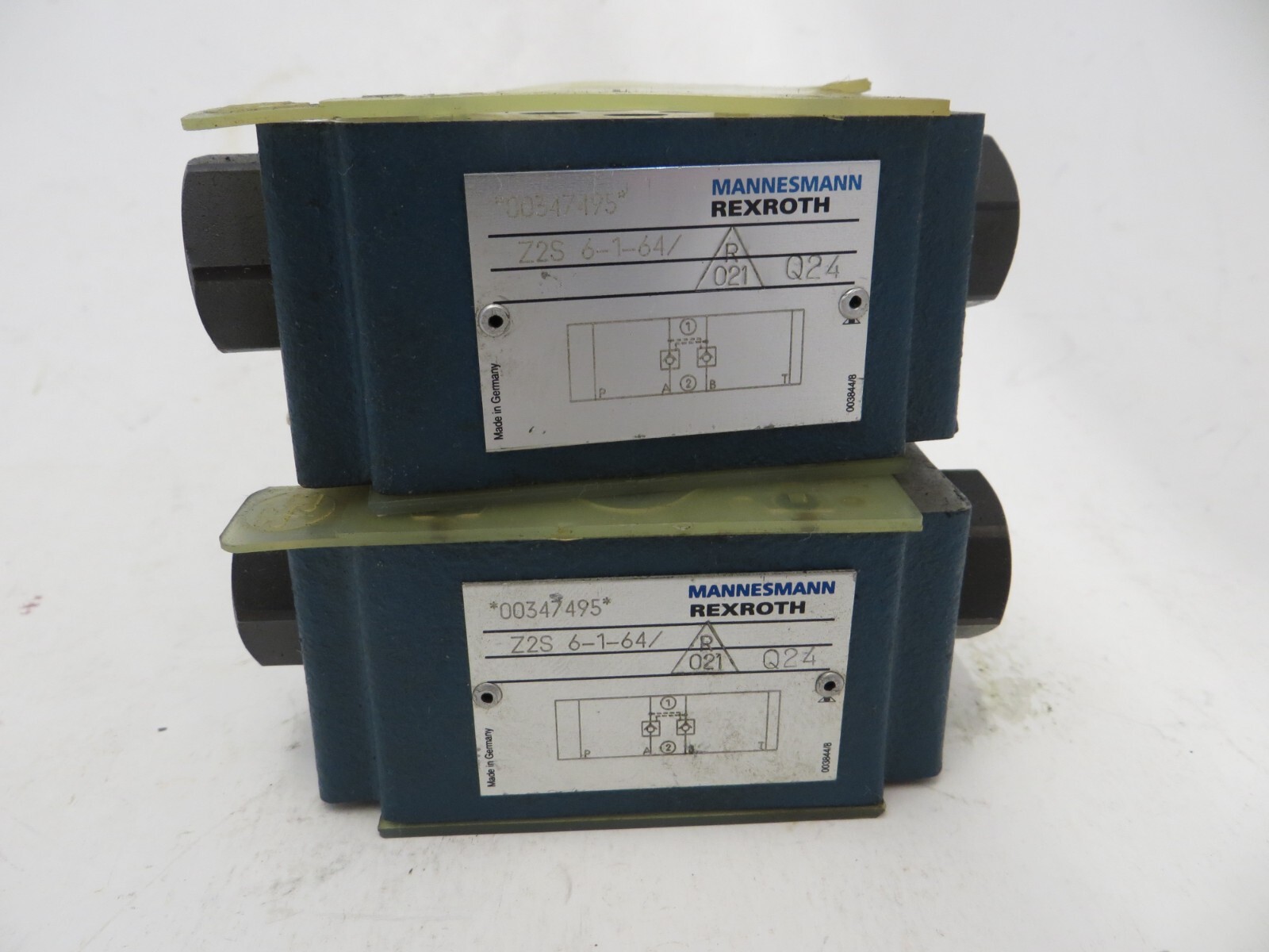 2  Rexroth Z2S 6-1-64/  Hydraulic Check Valve 00347495