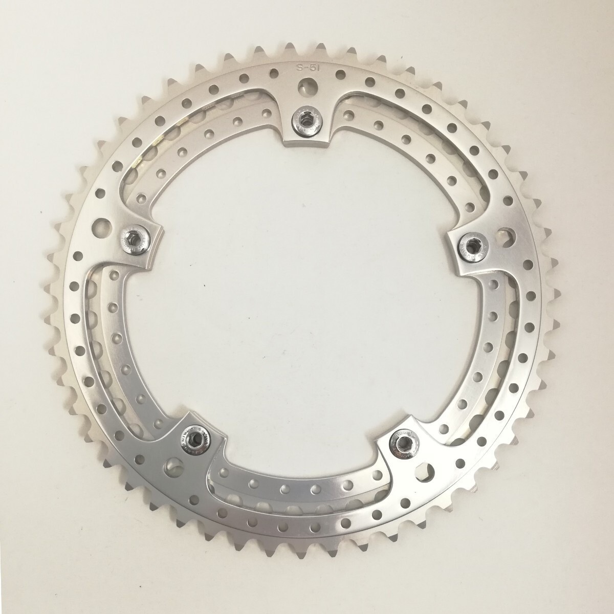 SUGINO Super Mighty Aero Mighty 51T 44T Chainring Set PCD144 Vintage Japan