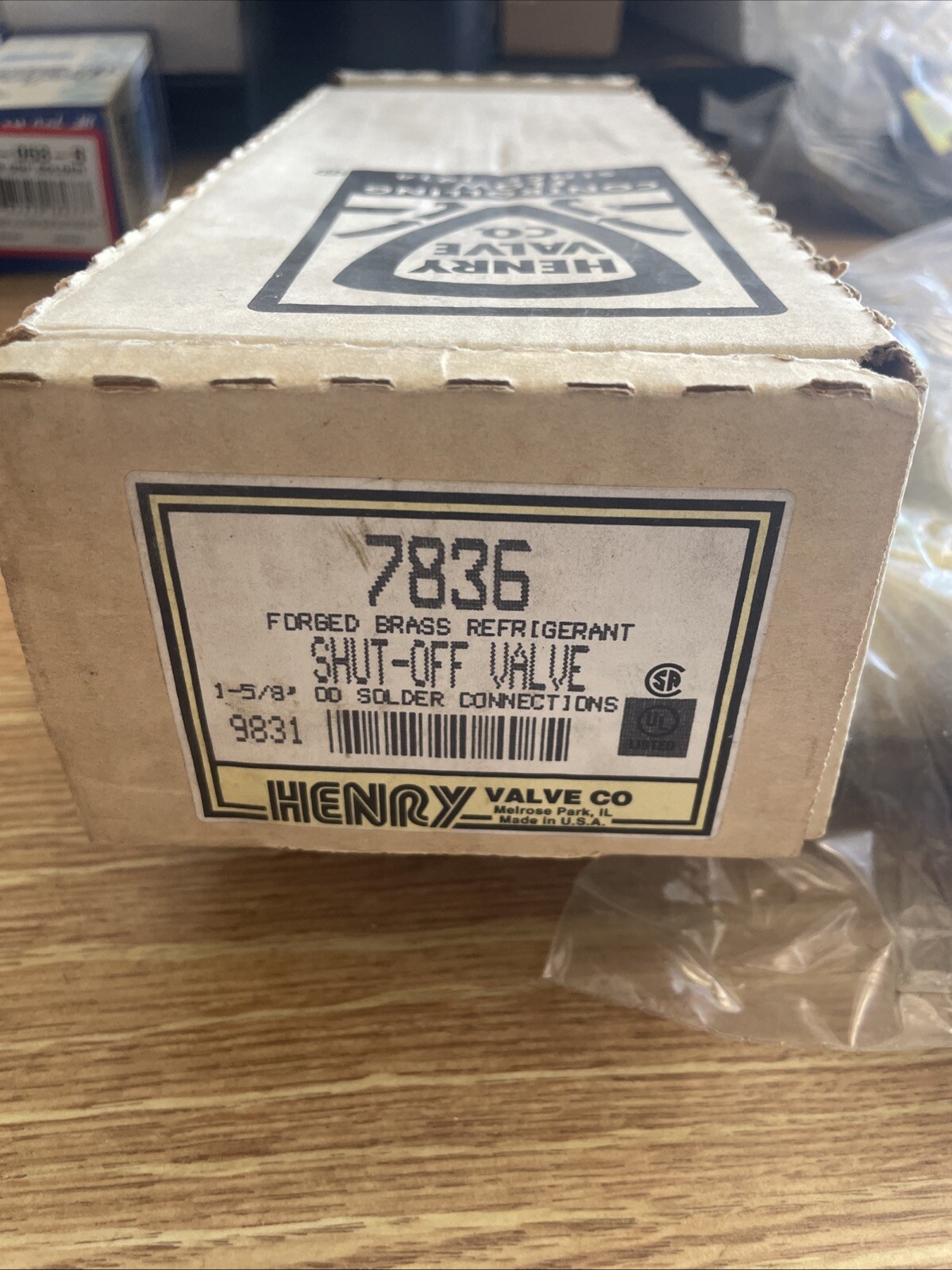 New Henry Technologies 7836 Forged Brass Refrigerant 1-5/8\ New Henry Technologies 7836 Forged Brass Refrigerant 1-5/8\