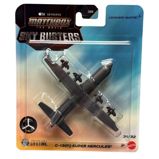 Mattel - Matchbox The Movie Skybusters Toy Vehicle - C-130J SUPER HERCULES