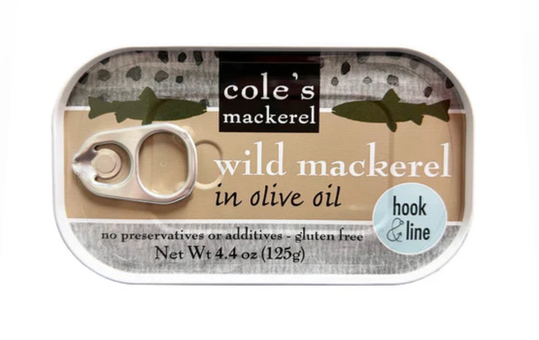 Cole\'s Wild Mackerel in Olive Oil (good price, 10 cans). Boneless, wild caught. Cole\'s Wild Mackerel in Olive Oil (good price, 10 cans). Boneless, wild caught.