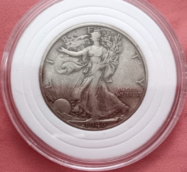 1946 S Walking Liberty Half Dollar VF + Condition
