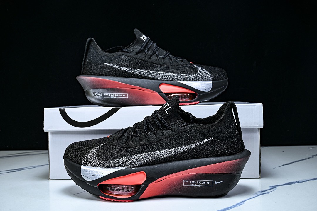 NK Air*Zoom*Alphafly Next% 3 Black Bright Crimson Wolf Grey IR1996-001 Mens Size