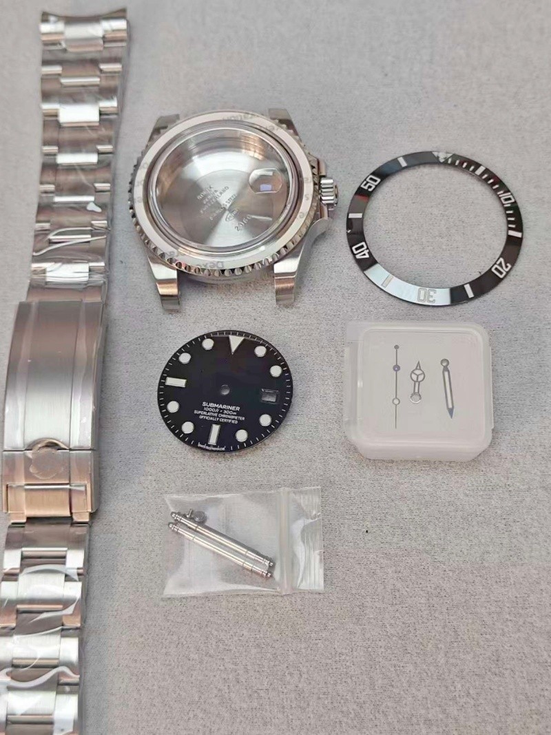 40mm/41mm Stainless steel Watch case kit For 2824 3135 3235 Accessories DIY --