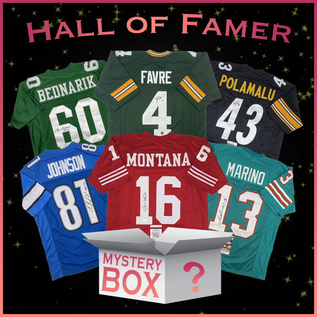 Hall of Famers Autographed/Signed Football Jersey Mystery Box PSA JSA BAS COA