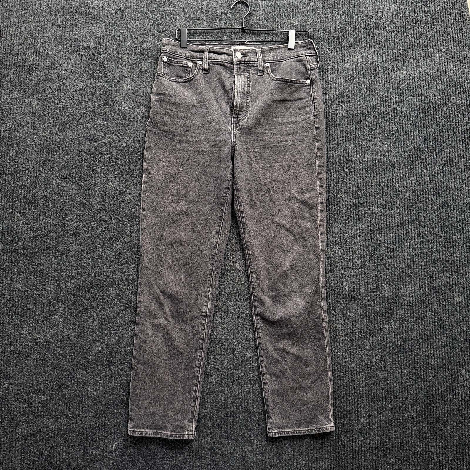 Madewell Perfect Vintage Jeans Womens 29 Lunar Wash Black High Rise MD711