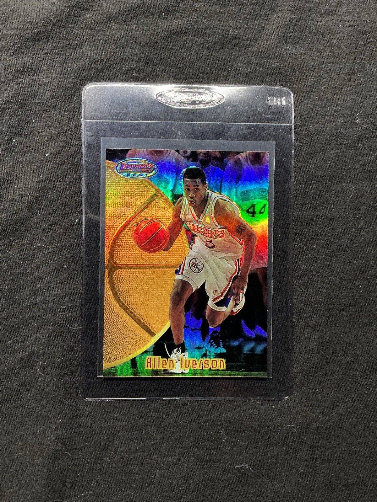 ALLEN IVERSON 1997-98 Bowman’s Best Preview Refractor #BBP1 SSP RARE 2md Year
