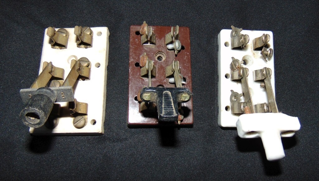 3  Antique Knife Switches