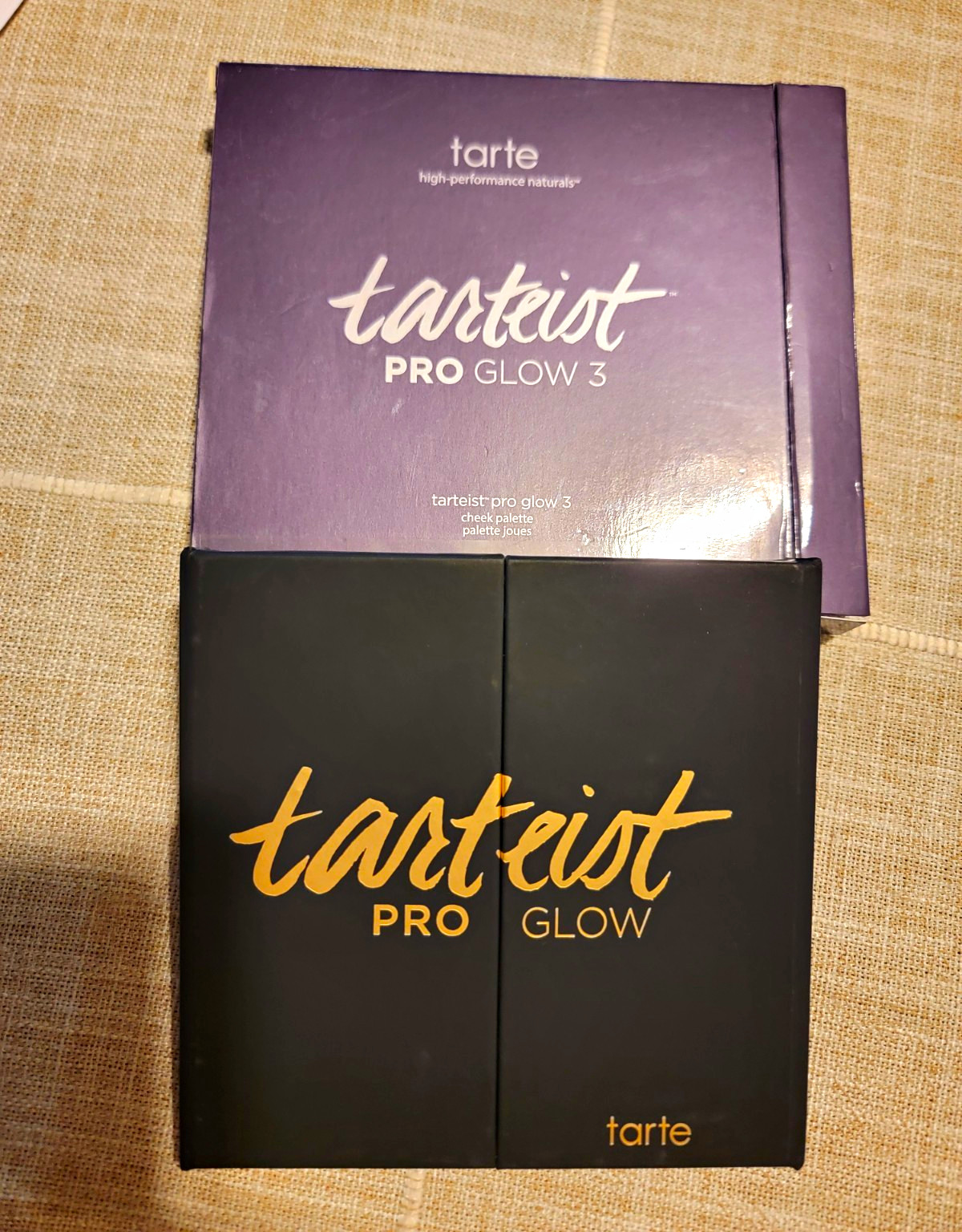 New Tarte Tarteist Pro Glow 3 Face Palette Pressed Powder Shimmer Discontinued