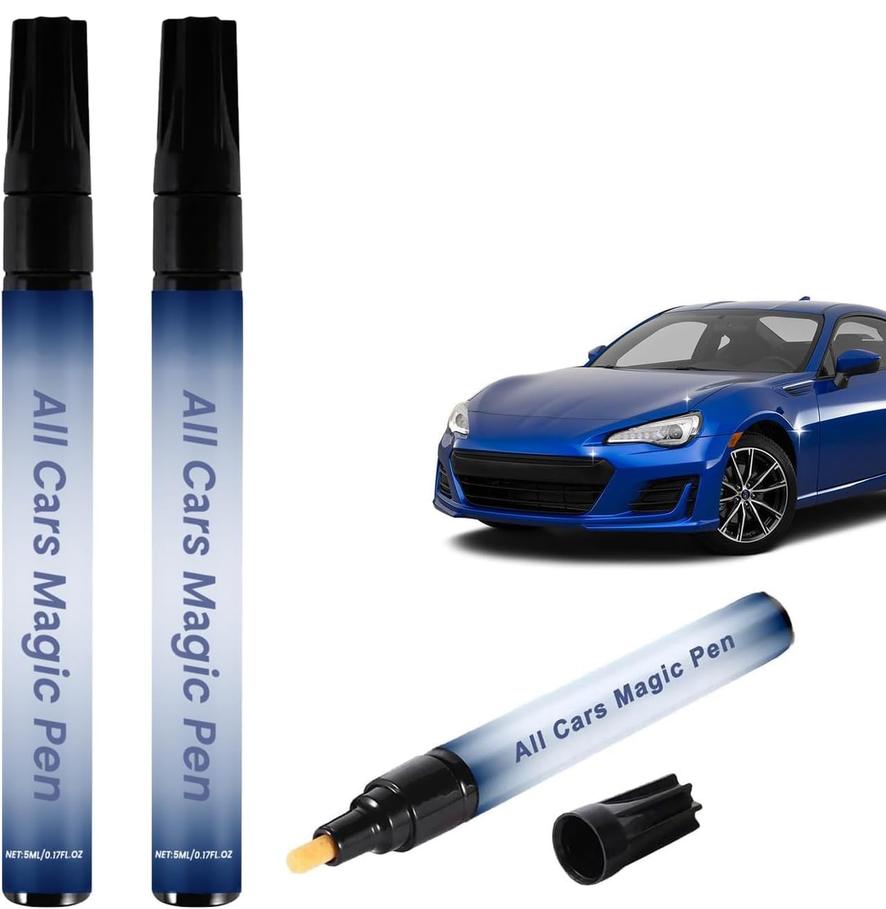 2pcs All Cars Magic Pen, Magic Car Scratch Removal Pen, Car Scratch Remover P...