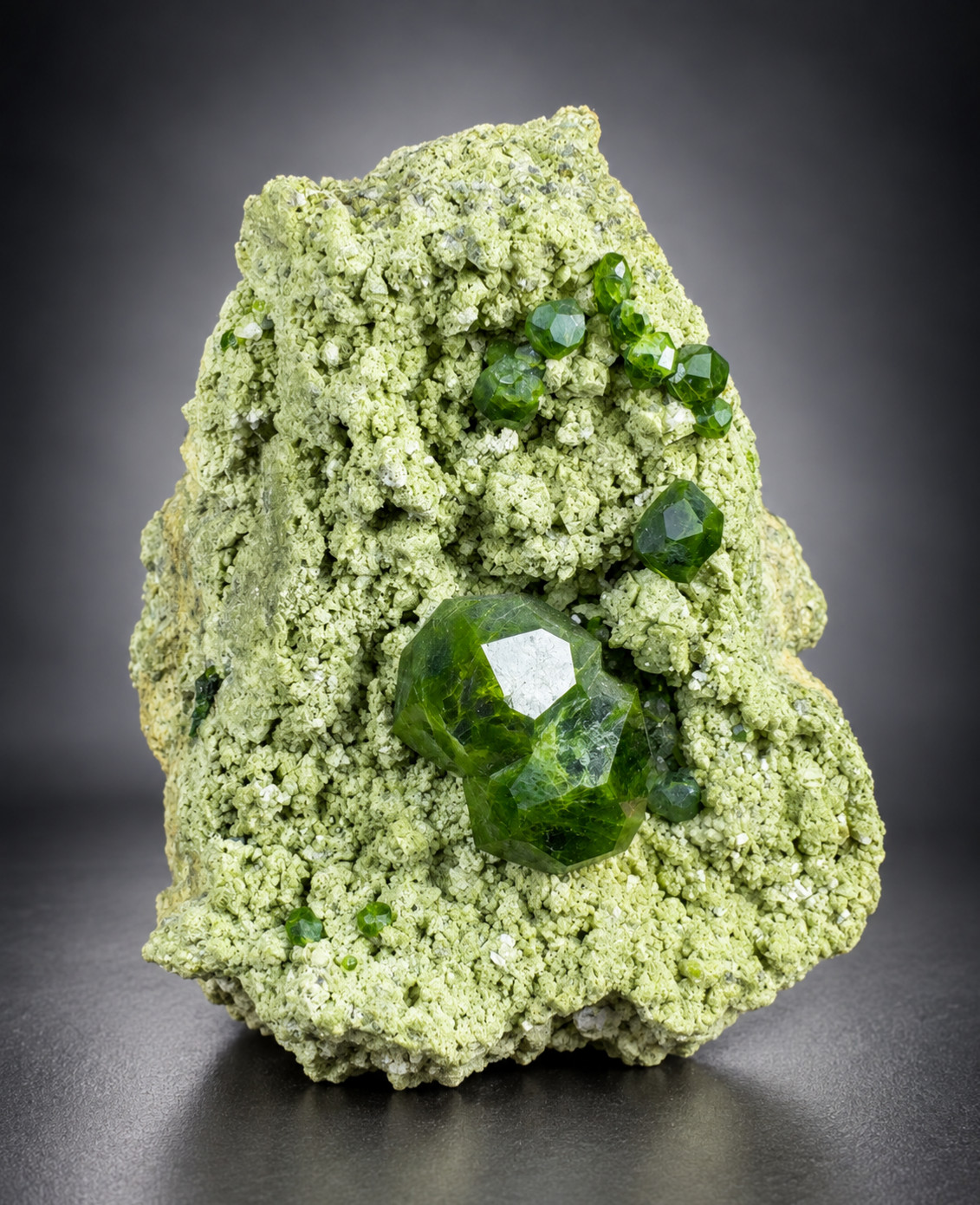 Natural  Demantoid Garnet Crystal On Matrix From skardu Middle East