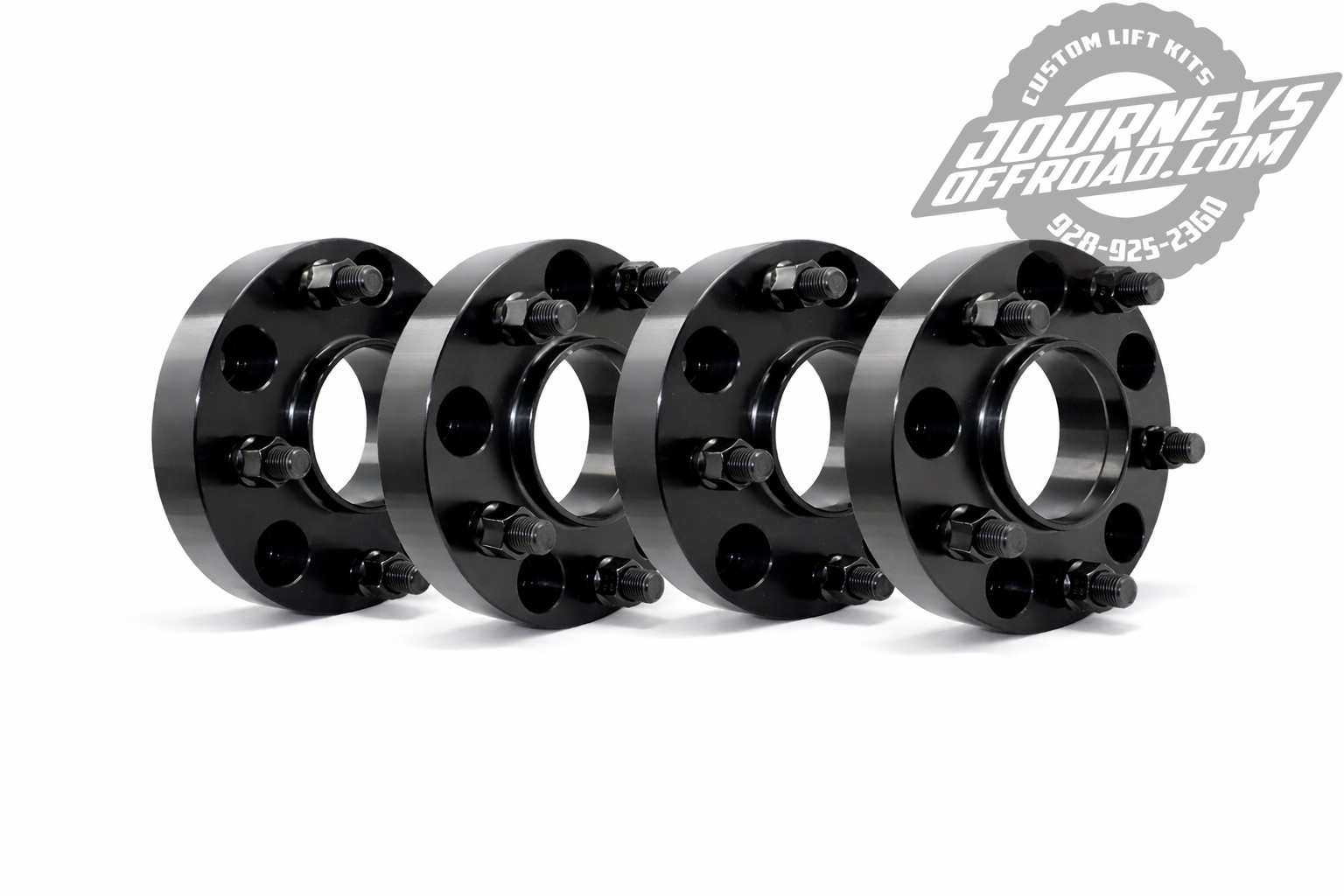 (4) 30mm 5x5 (5x127MM) Wheel Spacers 12MM x 1.5 Stud