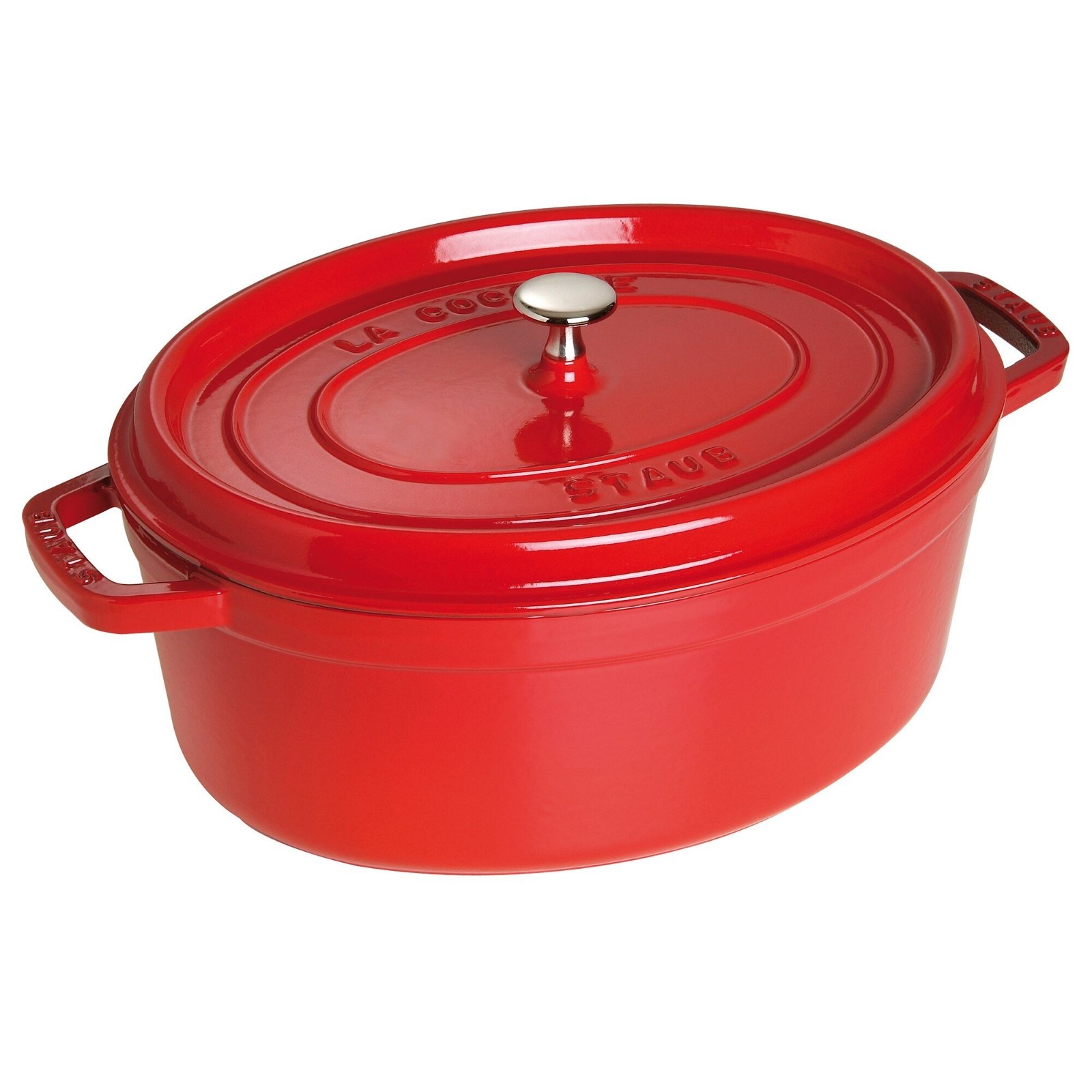 Staub La Cocotte – Oval Cocotte 11.40 in – Cherry Red – 4.44 QT – Original Box