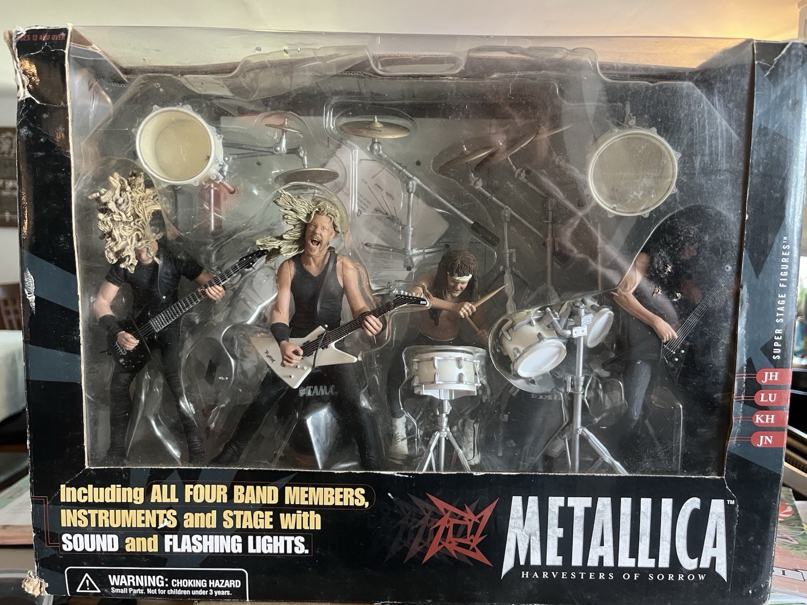 Metallica Harvester of Sorrow Figure Set w/ 4 Band Members, Sound & Lights