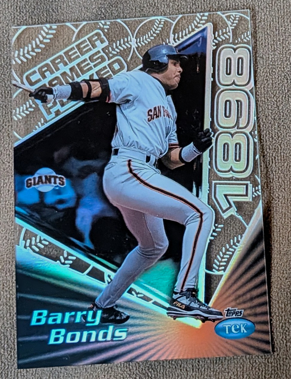 Barry Bonds 1999 Topps Tek #19B Career Gamer Pattern 27 San Francisco Giants