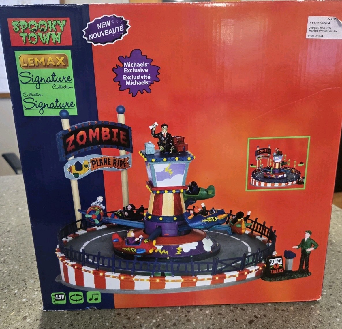Lemax Spooky Town - Zombie Plane Ride - 64046 -Halloween Carnival Ride - NEW Lemax Spooky Town - Zombie Plane Ride - 64046 -Halloween Carnival Ride - NEW