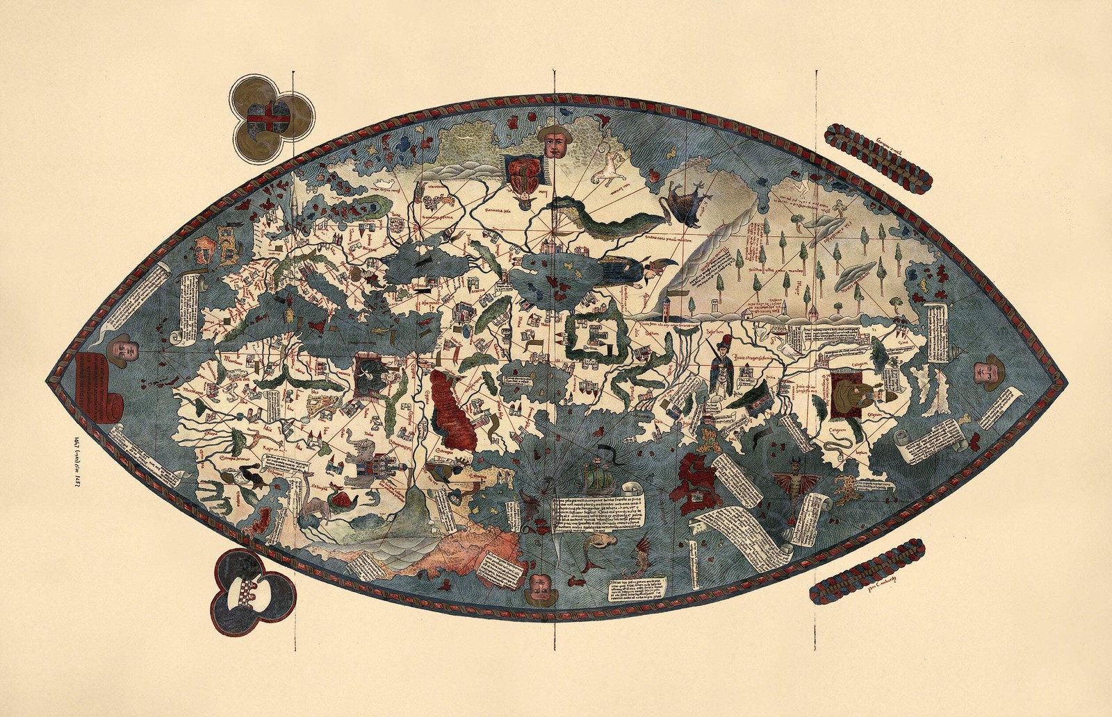 Genoese World Map 1457 1912