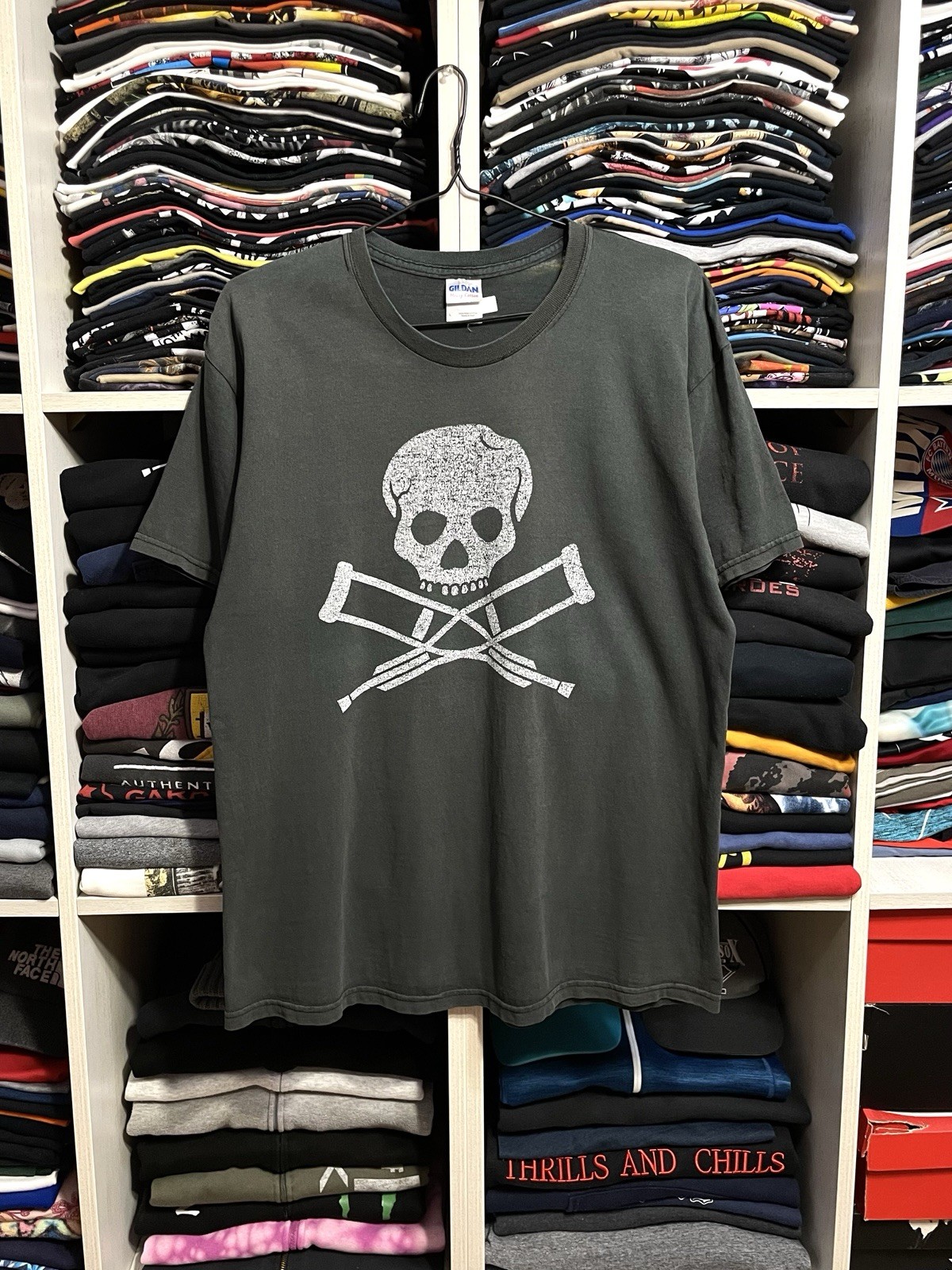 Vintage 00s Jackass The Movie Crazy Faded MTV Promo Bam Margera T-Shirt Size L
