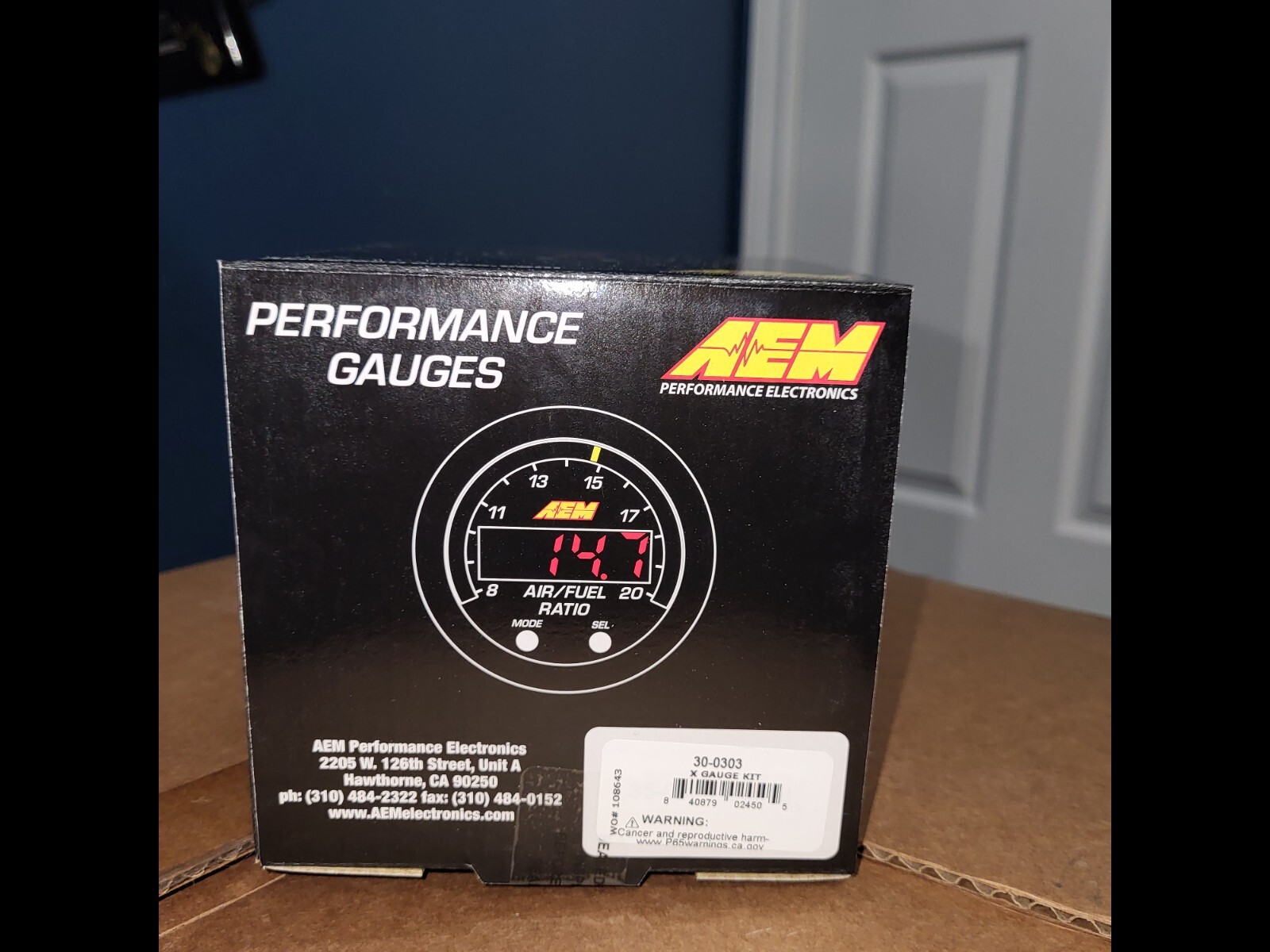 AEM Induction 30-0303 - AEM X-Series 8-18V Volt Gauge; X-Series Gauge AEM Induction 30-0303 - AEM X-Series 8-18V Volt Gauge; X-Series Gauge