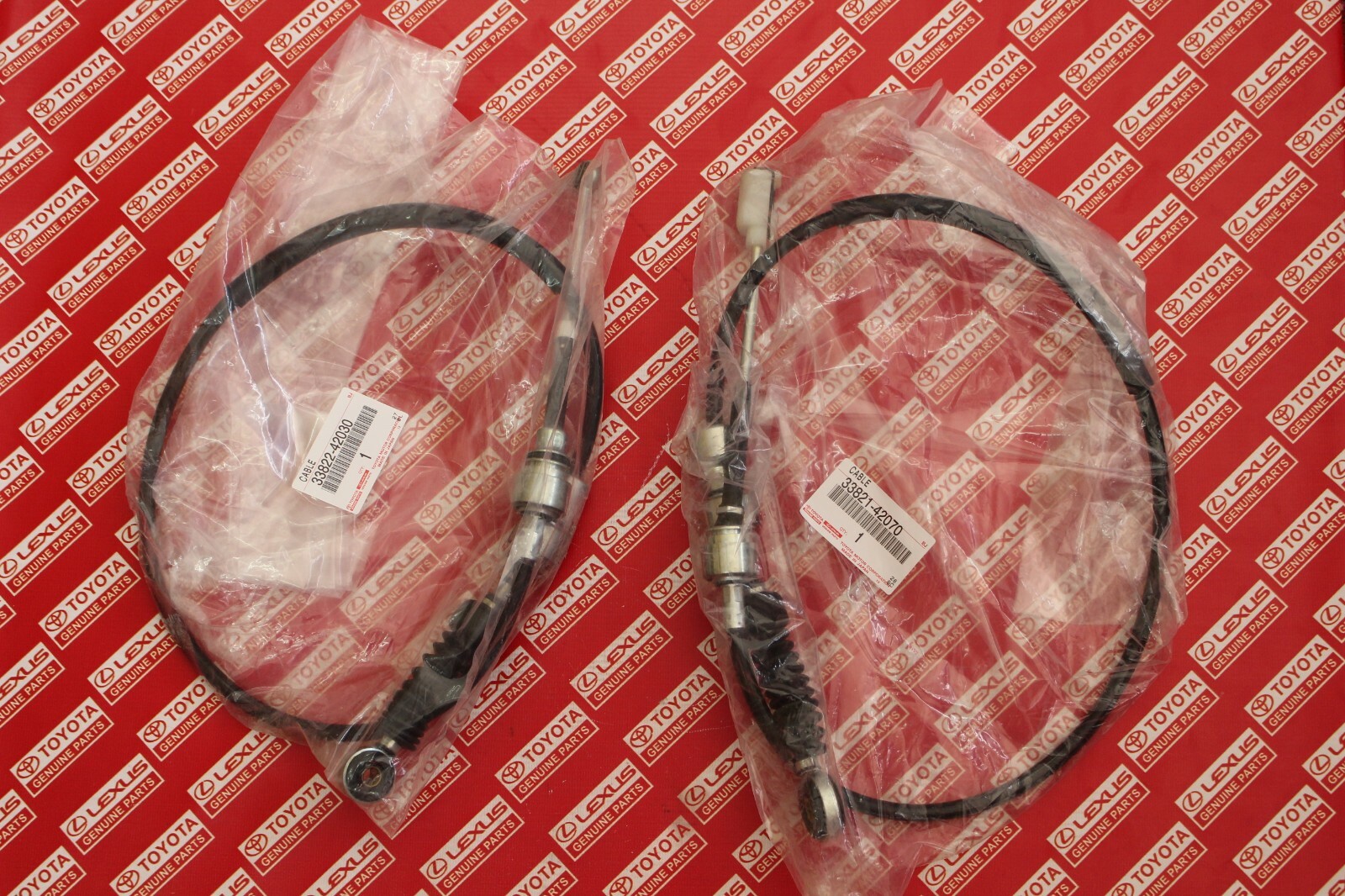 Toyota RAV4 1996-2000 Manual Shifter Cable OEM Genuine 33822-42030 & 33821-42070