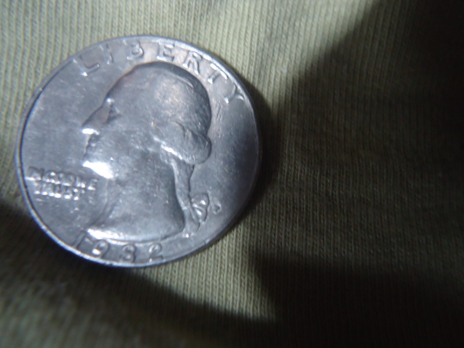 RARE 1982-P QUARTER ~ FILLED MINT MARK ERROR Liberty in God We Trust RARE 1982-P QUARTER ~ FILLED MINT MARK ERROR Liberty in God We Trust