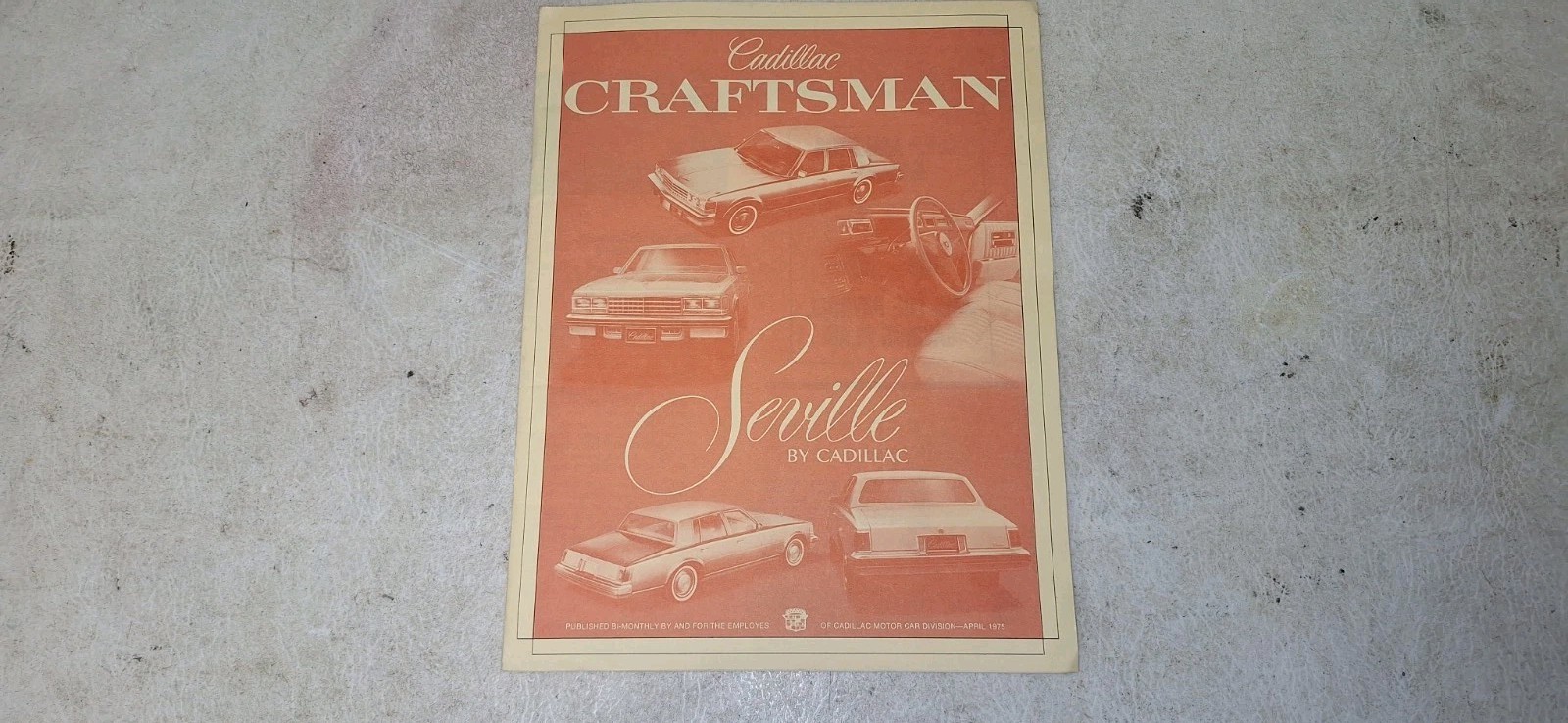 1975 Cadillac Seville Employee Only Vintage Brochure 1975 Cadillac Seville Employee Only Vintage Brochure