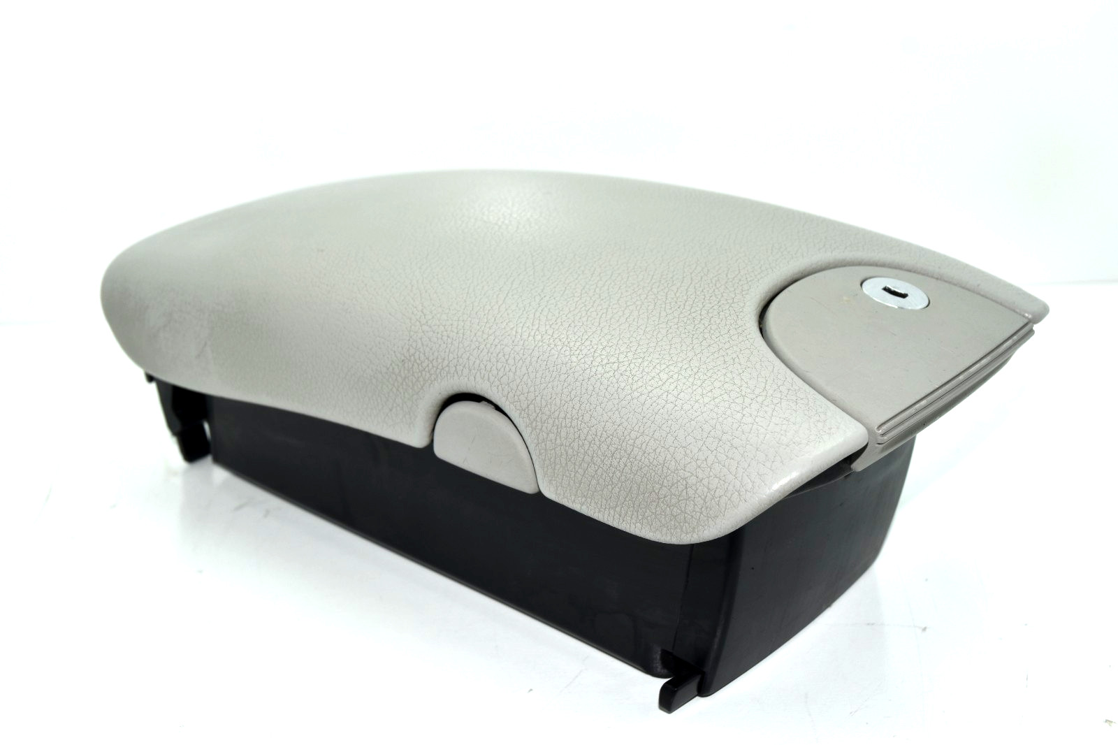 🚚 2003-2006 Mercedes CLK500 Leather Armrest Center Console Storage OEM GRAY